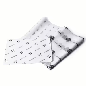 Black <b>Paper</b> Luxury Branded 17gsm Gold Foil Printed Clothes Personalized <b>Biodegradable</b> Tissue Wrapping <b>Paper</b> - Product Image 2