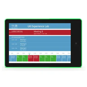 NFC RFID会议室日程显示灯条软件10.1英寸POE power android平板电脑