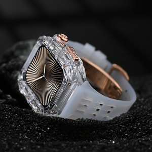 Disfruta de una Nueva y Elegante Modificación de Acero Inoxidable con Correa de Silicona para Apple Watch de 46 mm - Product Image 6