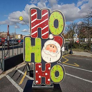 Grandes Decoraciones Navideñas de Madera para el Hogar, Festivales, Fiestas al Aire Libre con Luces - Product Image 5