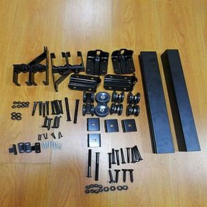 อุปกรณ์ประตูบานเลื่อนเหล็ก WEKIS สำหรับงานหนัก ทนทาน เหมาะสำหรับห้องนอน ห้องครัวกลางแจ้ง ห้องนั่งเล่น โกดัง ฟาร์ม ประตูเลื่อนเหนือศีรษะ - Product Image 2