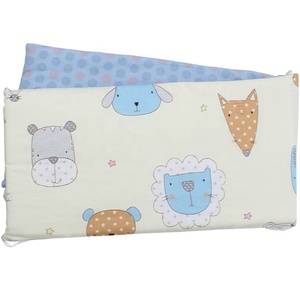 Azul estampado Animal plegable de 100% algodón orgánico del bebé cama vivero Babi cuna ropa de cama conjunto - Product Image 2