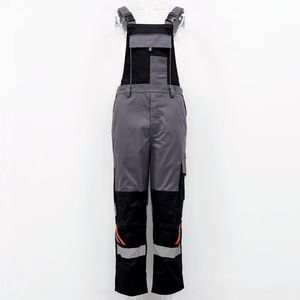 ヘビーデューティー 275gsm ツイルコットン 作業服ユニフォーム フルセット ワークジャケット＆ビブパンツ 2イン1 作業スーツ 男性用 - Product Image 5