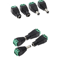 Connecteur d'alimentation 12V DC 5,5 mm x 2,1 mm Femelle, Adaptateur de prise d'alimentation 24V pour caméra de sécurité CCTV
