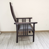 Fauteuils d'appoint de style chinois en bois massif pour salon, restaurant, café, salle à manger