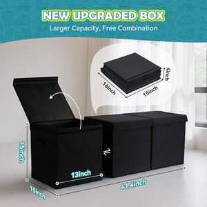 おもちゃオーガナイザー漫画収納箱折りたたみ式ぬいぐるみ箱収納キッズ収納収納収納 - Product Image 3