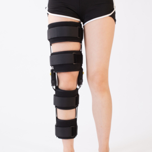 Sangle de genou unisexe à charnière réglable, longue et courte, avec airbag, pour le soutien et la fixation du ménisque - Product Image 1