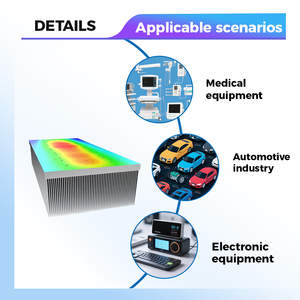 Dissipatore di calore in alluminio estruso estrusione dissipatore di calore in alluminio profilo alluminio radiatori in alluminio - Product Image 6