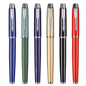 Bolígrafo Promocional de 1.0 mm 2026, Bolígrafo con Logotipo Personalizado, Cuerpo Metálico Delgado en Blanco y Negro, Bolígrafo de Punta Redonda Giratoria - Product Image 6