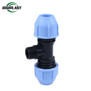 <span class=keywords><strong>Raccord</strong></span> de tuyau PE <span class=keywords><strong>à</strong></span> 90 degrés, raccords de Compression PP Joint de tuyau PP Tee mâle PE raccords <span class=keywords><strong>à</strong></span> tpr, tuyau en PVC - Product Image 1