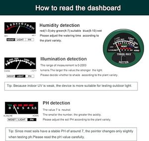 3-trong-<span class=keywords><strong>1</strong></span> đất Tester phát hiện chính xác của ánh sáng, độ ẩm & PH, CE & Rohs chứng nhận làm vườn và nông nghiệp OEM/ODM nhà máy giá - Product Image 3