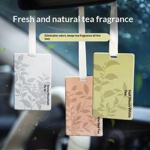 Aromatizante para Auto con Fragancia de Té Oriental, Natural, de Larga Duración, Tarjeta Perfumada Colgante, Zhejiang HF1120 - Product Image 2