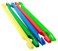 Hameçon de pêche en plastique multicolore, 10 pièces, passe-crochet, démêlante