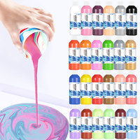 Peinture à Verser Secolorart 2oz 60ml Pré-Mélangée Haute Fluidité Prête à Verser Peintures Multi-Usages Peinture Acrylique à Verser