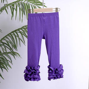 Bonbons couleurs enfants filles Leggings à volants enfant en bas âge bébé coton bas crayon pantalon printemps automne enfants pantalons longs à volants - Product Image 3