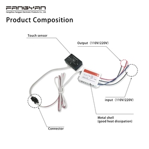 Công tắc cảm ứng đèn gương <span class=keywords><strong>LED</strong></span> 220V, công tắc cảm ứng cho gương phòng tắm, bộ điều khiển cảm ứng đèn <span class=keywords><strong>LED</strong></span> với bộ nguồn - Product Image 6