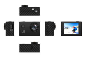 Caméra d'<span class=keywords><strong>action</strong></span> Full HD 1080P Casque de vélo et de moto étanche 30m avec étui Mini Sports DV Caméscope avec accessoires Cam - Product Image 6