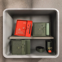 Ensemble de carnets d'affaires de luxe avancés, 5 tailles, papier cousu de luxe, personnalisé, cadeau promotionnel d'entreprise pour la Fête des Pères