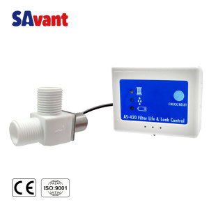 วาล์วปิดอัตโนมัติ Savant AS-420 สำหรับตรวจจับการรั่วไหลของน้ำและตรวจสอบอายุการใช้งานไส้กรอง, วาล์วตรวจจับขนาด 1/2 นิ้ว BSP วาล์วปิดอัตโนมัติ - Product Image 1