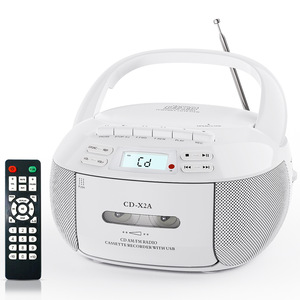 Boombox Cassette Recorder Portable CD Player BT USB MP3 AM FM Radio With Remote Control For Home Kitchen Gift - Product Image 1