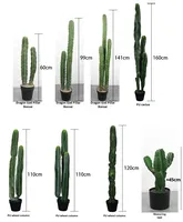 Cactus artificiel de style nordique luxueux, grande plante du désert réaliste en pot pour la décoration moderne de la maison et du bureau minimaliste