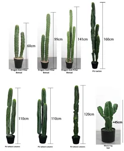 <span class=keywords><strong>Cactus</strong></span> <span class=keywords><strong>Artificiale</strong></span> Grande Stile Nordico Verde in PVC Morbido per Decorazione Interna e Fotografia Marca XY Pezzo Singolo - Product Image 6