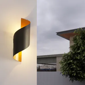 Luz de parede à prova d'água para exterior, luz nórdica moderna simples para corredor, corredor, varanda e corredor