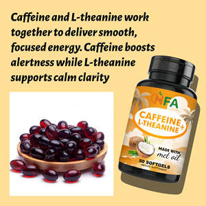 Cápsulas blandas de cafeína y L-teanina OEM ODM con triglicéridos de cadena media que funcionan en conjunto para proporcionar una energía suave y concentrada - Product Image 3