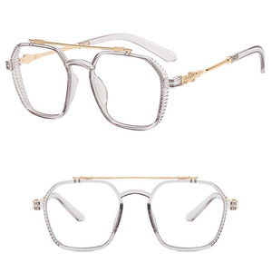 DL kính Đôi Chùm kính khung nam retro phẳng quang học - Product Image 4