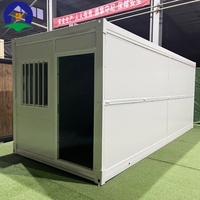 Maison préfabriquée pliable extensible de 20 pieds, 30 pieds, 40 pieds, en acier léger, maison modulaire miniature, villa, chambre, appartement, design moderne