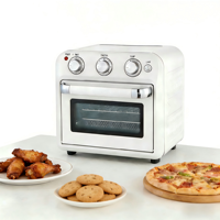 Four à air chaud électrique OEM personnalisé en acier inoxydable pour la maison, four à convection, four grille-pain, capacité 18L, facile à nettoyer, compatible lave-vaisselle
