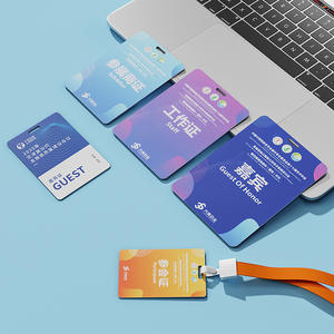 Passes Vip en PVC en plastique de taille personnalisée, carte Vip avec impression couleur CMJN, badge d'identification pour événements - Product Image 2