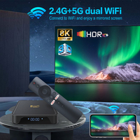 Le plus récent projet 2025 TV98 PRO Box avec Allwinner H313 Quad Core ARM A53 802.11 B/g/n 2.4G.+ 5G WIFI + BT 5.2 8GB ROM Display Home