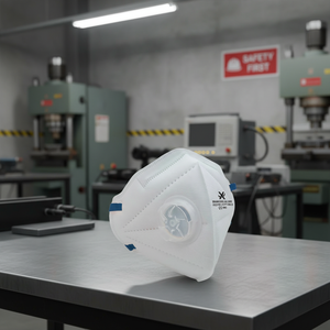 Masker FFP1 <span class=keywords><strong>Nr</strong></span> D Anti Debu <span class=keywords><strong>Respirator</strong></span> Setengah Wajah dengan Katup Ekshalasi - Product Image 1