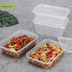 Recipiente de plástico grueso desechable para comida, 650ml - Product Image 3