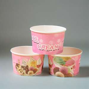 Custom Color <b>Disposable</b> Kraft Paper Box with <b>Lid</b> Food Grade Greaseproof Soup Cup for Salad and Sandwich Takeaway Bowl - Product Image 2