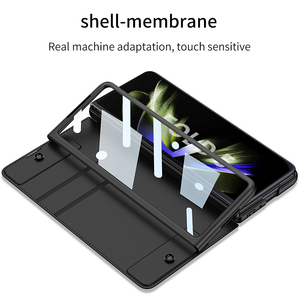 Étui pliable en cuir GKK pour <span class=keywords><strong>Samsung</strong></span> <span class=keywords><strong>Galaxy</strong></span> <span class=keywords><strong>Z</strong></span> <span class=keywords><strong>Fold</strong></span> 7 6 5 4 <span class=keywords><strong>3</strong></span> avec fente pour stylet, protection intégrale - Product Image 5