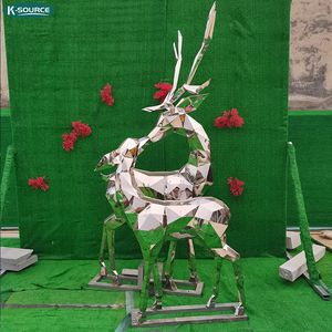 Tượng Điêu Khắc Cơ Thể Nữ Được Đánh Bóng Bằng Gương Trừu Tượng Bằng Kim Loại Ngoài Trời Lớn - Product Image 6