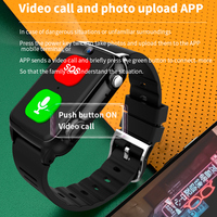 Montre connectée pour personnes âgées S9, appel d'urgence SOS, alerte de chute, positionnement multi-mode GPS LBS, moniteur de fréquence cardiaque et de tension artérielle
