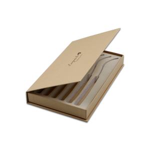 กล่องของขวัญแม่เหล็กทำจากกระดาษคราฟท์รีไซเคิลแบบกำหนดเองสำหรับชุดมีดและส้อมเนื้อวัวอาหารตะวันตก กล่องบรรจุภัณฑ์คราฟท์ - Product Image 5