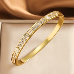 Kaleidoscope <b>Bracelet</b> Sterling Silver Plated 18k <b>Gold</b> <b>Beads</b> Narrow Four Leaf Clover Elegant Starry Sky Open Design Gift Jewelry - Product Image 3
