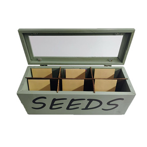 Caja de Madera para <span class=keywords><strong>Semillas</strong></span> de Jardín, Organizador de Almacenamiento de <span class=keywords><strong>Semillas</strong></span> con Divisores, Organizador de Almacenamiento de Madera, Caja de Almacenamiento de <span class=keywords><strong>Semillas</strong></span> de Vegetales - Product Image 2