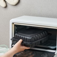 Emballage alimentaire à emporter en plastique recyclable boîte à lunch couverts biodégradables conteneurs alimentaires réutilisables
