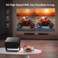 Proyector de Video LED H6P Pro 4K Ready, Android Smart TV Stick, Cine en Casa, 3D HIFI Estéreo Portátil