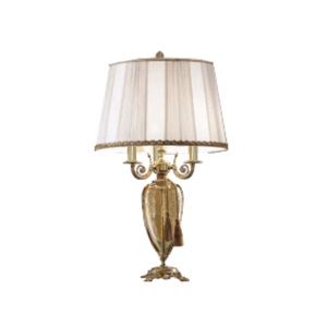 Vendita calda Versatile lampada da tavolo decorativa durevole granato ambra oro triplo Design contemporaneo corpo di vetro tamburo elettrico - Product Image 1