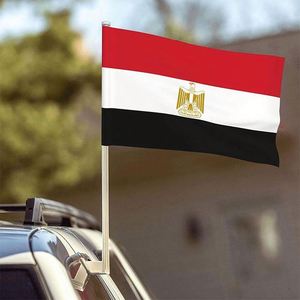 Bandera de Egipto para Ventana de Auto, de Poliéster, Directo de Fábrica, 12x18 Pulgadas, para Decoración Nacional - Product Image 2