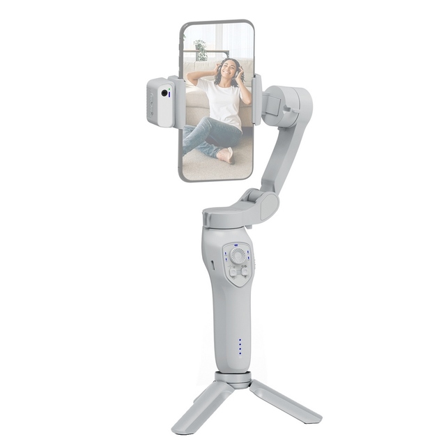 3-Axis Stabilizer Gimbal Stabilizer for Smartphone 0.28g/0.61lbs Payload Anti-shaking Support Gestures Control BT Connection