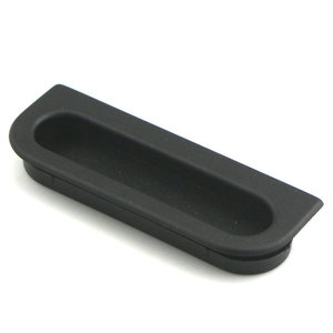 Poignée de tiroir dissimulée en plastique Cl523 Noir Gris Rectangulaire Design Minimaliste Installation Facile - Product Image 2