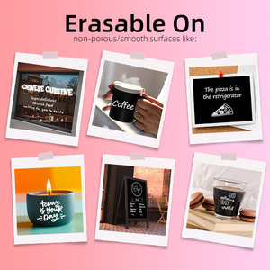 Vente en gros de marqueurs à craie blanche Stylo à craie liquide Marqueur de tableau de verre effaçable à sec personnalisé Marqueurs à craie pour vitres Ensemble de 8 pièces - Product Image 5
