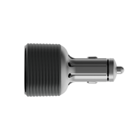 Chargeur de voiture 3 en 1 60W DC USB-A USB-C avec refroidissement actif, adaptateur allume-cigare pour Starlink Mini, voiture, camping-car, bateau 12V-24V